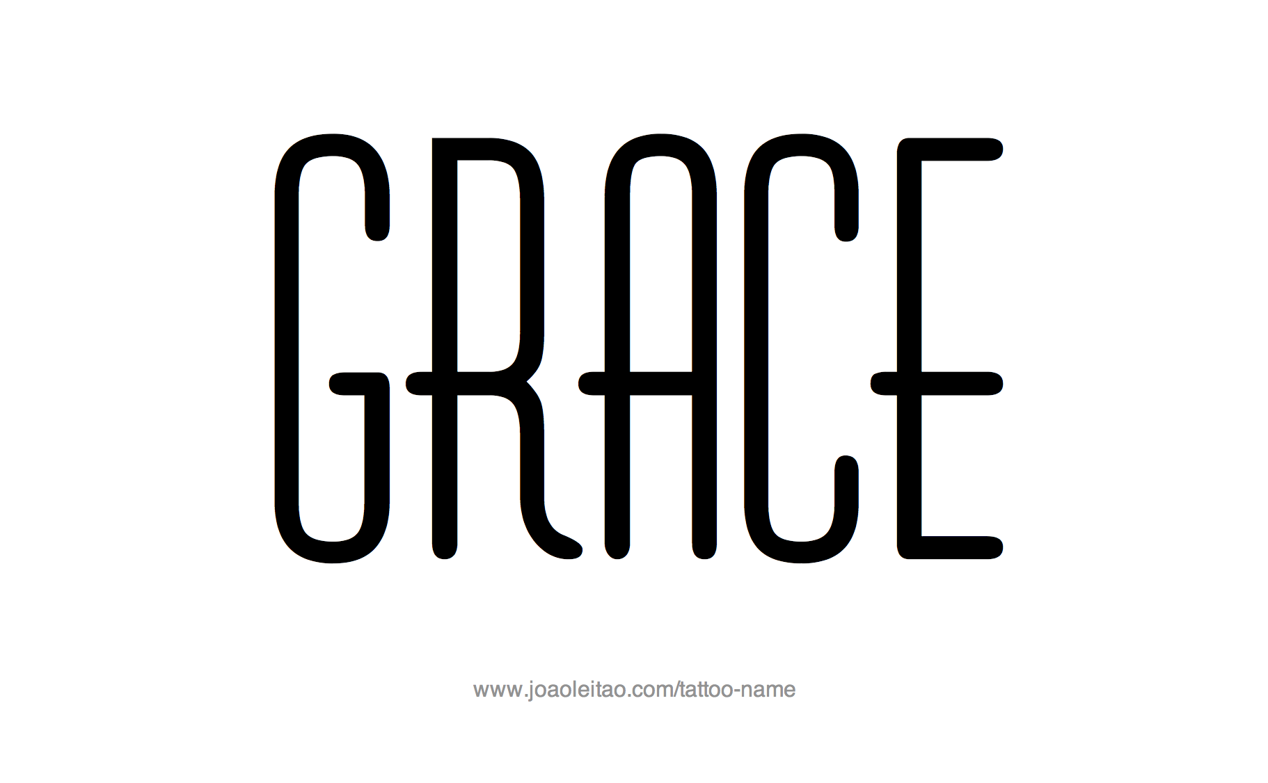Grace Name Tattoo Designs